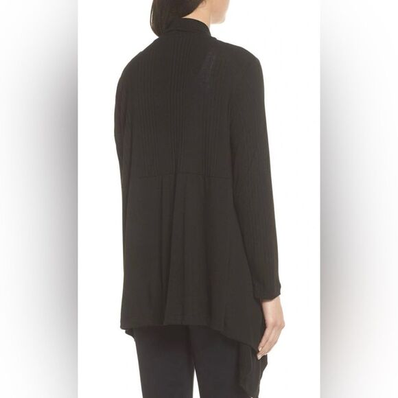 Splendid Pajama Drape Cardigan in Black - Small - Picture 2 of 8
